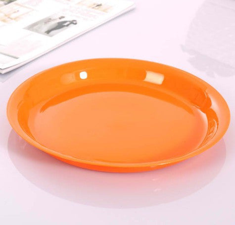 High Quality Plastic Circular Plate Candy Color