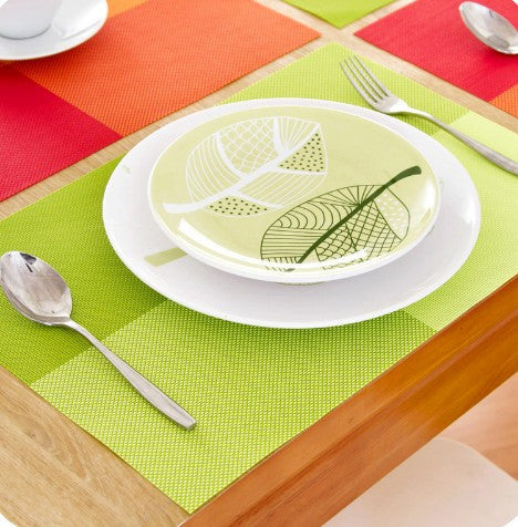 Colorful Dinner PVC Place Table Mats