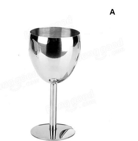 Stainless Steel Wine Glass Drinking Cup Goblet