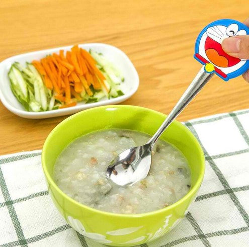 Cartoon Silicone Handles Stainless Steel Spoon