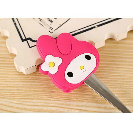 Cartoon Silicone Handles Stainless Steel Spoon