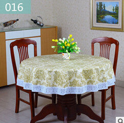 PVC Pastoral Round Table Cloth